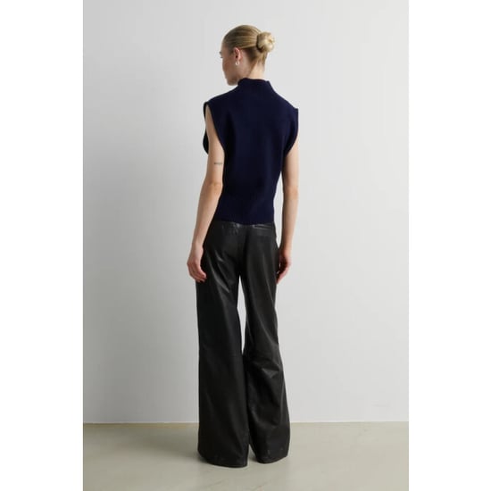 Second Female 61372 longo knit t-neck vest 5994 night sky - Image 2