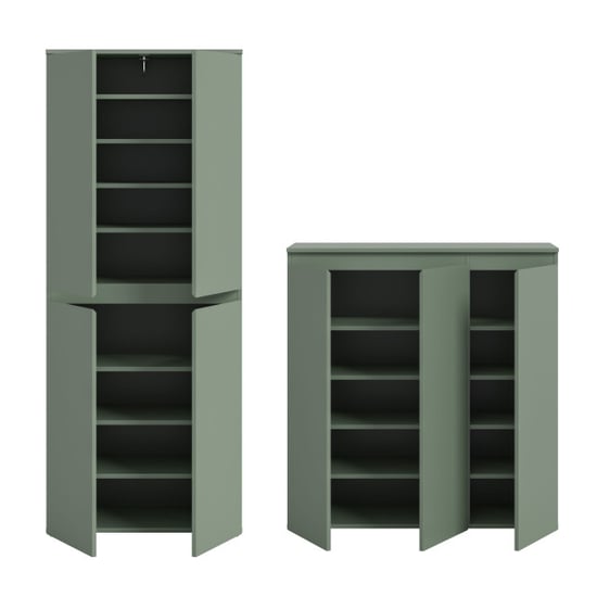 Furnilux Universele kast smoke green stauraumwonder met 15 verstelbare planken - - Image 6