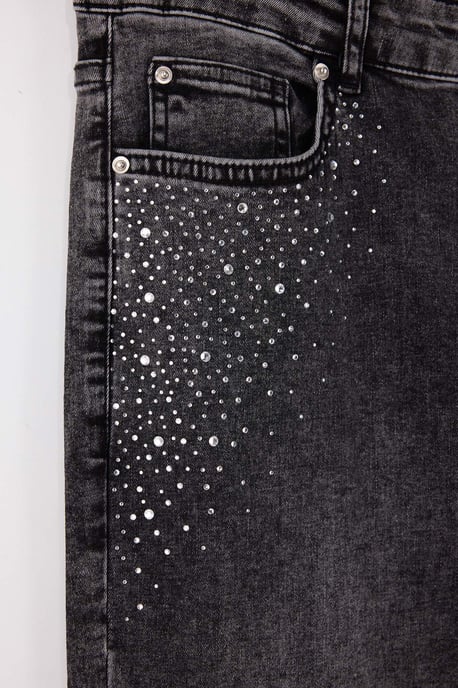 Trendyol Curve Dam Grå Enfärgad Skinny Hög midja Plus size Jeans - Image 5