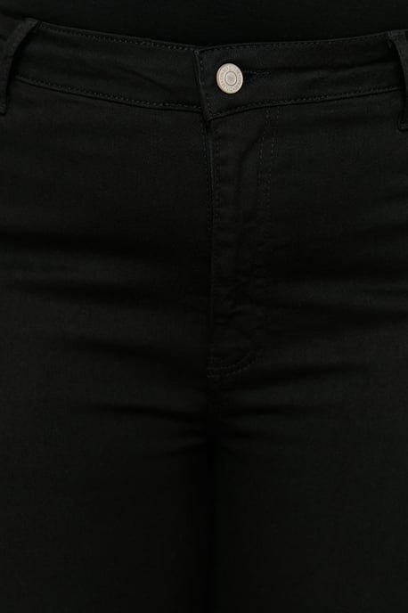 Trendyol Curve Dam Svart Enfärgad Skinny Hög midja Plus size Jeans - Image 4