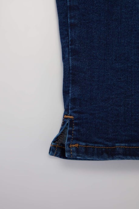 Trendyol Curve Dam Mörkblå Enfärgad Skinny Hög midja Plus size Jeans - Image 5