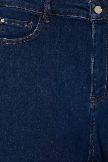 Trendyol Curve Dam Blå Enfärgad Skinny Hög midja Plus size Jeans - Image 4