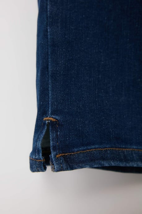 Trendyol Curve Dam Blå Enfärgad Skinny Hög midja Plus size Jeans - Image 5