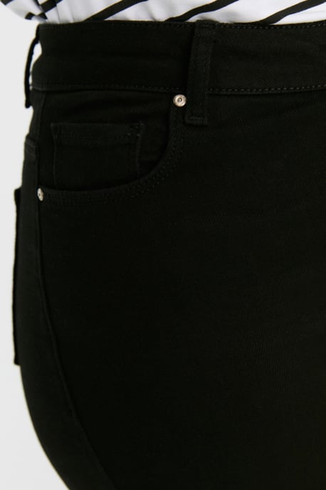Trendyol Curve Dam Svart Enfärgad Skinny Hög midja Plus size Jeans - Image 3