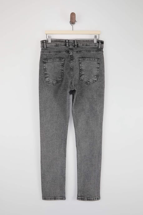 TRENDYOL MAN Herr Grå Enfärgad Skinny Normal midja Jeans - Image 5