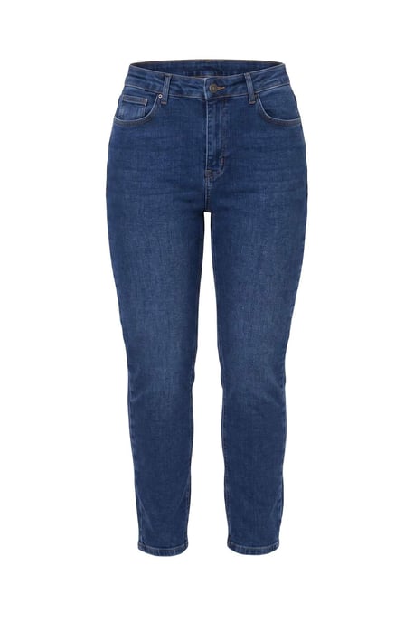 TRENDYOL MAN Herr Mörkblå Enfärgad Skinny Normal midja Jeans - Image 4
