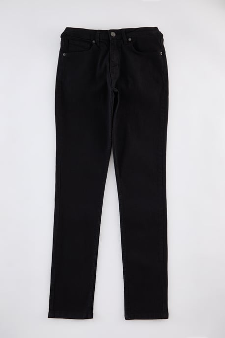 TRENDYOL MAN Herr Svart Enfärgad Skinny Normal midja Jeans - Image 5