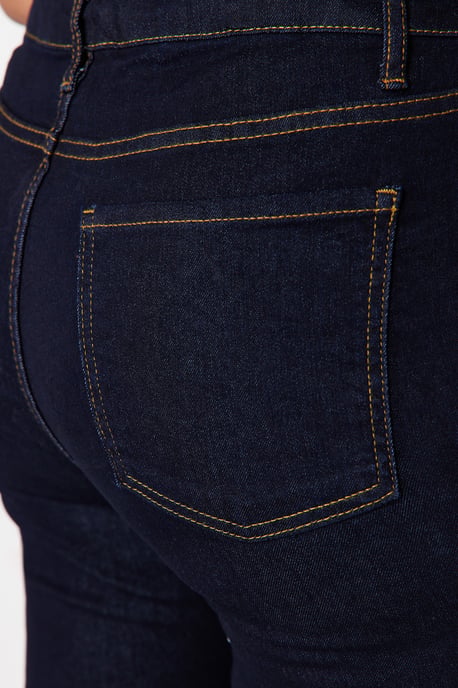 Trendyol Curve Dam Blå Enfärgad Skinny Hög midja Plus size Jeans - Image 5