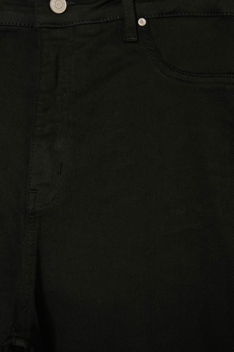 Trendyol Curve Dam Svart Enfärgad Skinny Hög midja Plus size Jeans - Image 4