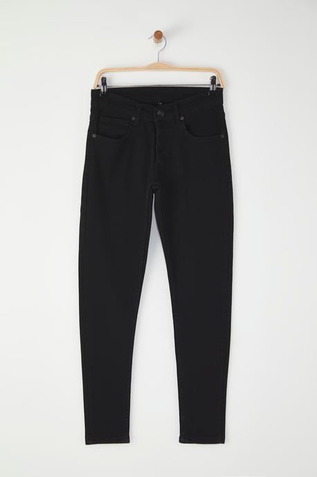 TRENDYOL MAN Herr Svart Enfärgad Skinny Normal midja Jeans - Image 5