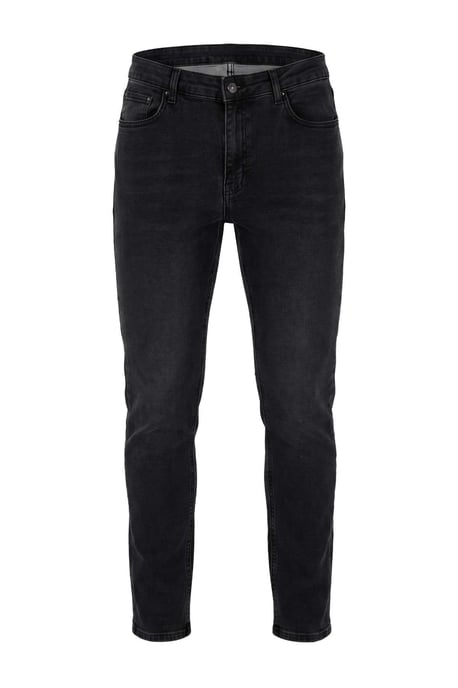 TRENDYOL MAN Herr Svart Enfärgad Skinny Normal midja Jeans - Image 6