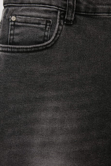 Trendyol Curve Dam Grå Enfärgad Skinny Hög midja Plus size Jeans - Image 4