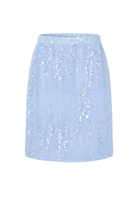 TRENDYOLMİLLA Dames Blauw Effen Midi Rokken - Image 1