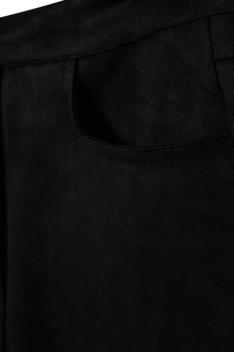 TRENDYOLMİLLA Dames Zwart Effen Midi Kokerrok- rok Rokken - Image 4