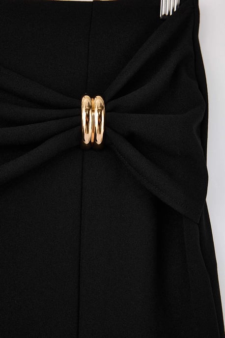 TRENDYOLMİLLA Dames Zwart Effen Midi Kokerrok- rok Rokken - Image 5