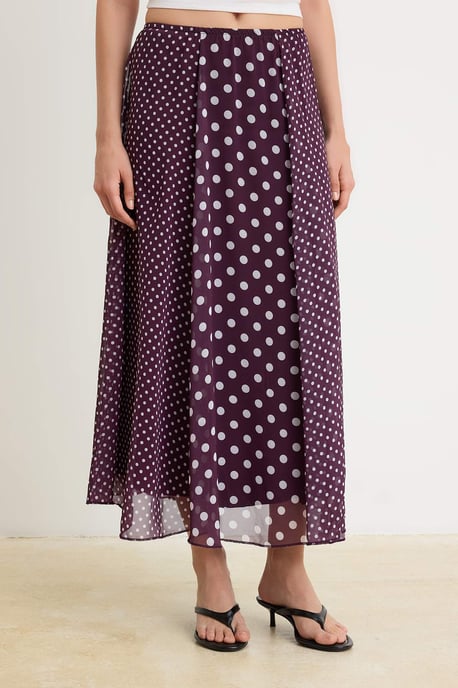 TRENDYOLMİLLA Dames Bordeaux Geruit Midi A-lijn Rokken - Image 2