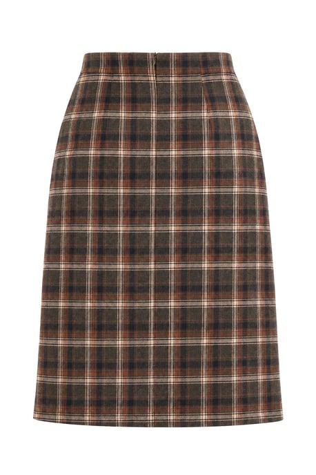 TRENDYOLMİLLA Dames Geruit Midi Overslag Rokken - Image 3