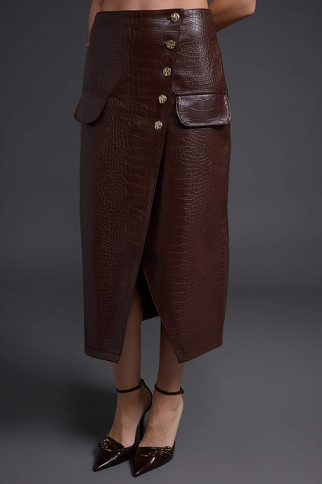 TRENDYOLMİLLA Dames Effen Midi Kokerrok- rok Rokken - Image 2