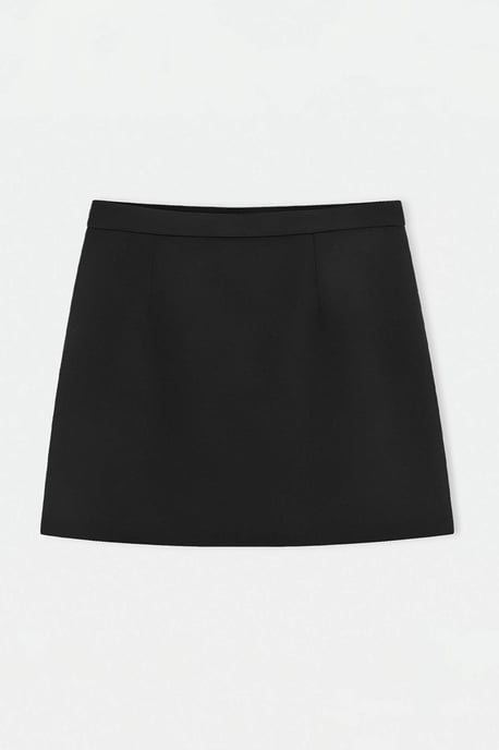 Trendyol Curve Dam Svart Enfärgad Kort / Mini Plus size Kjolar - Image 3