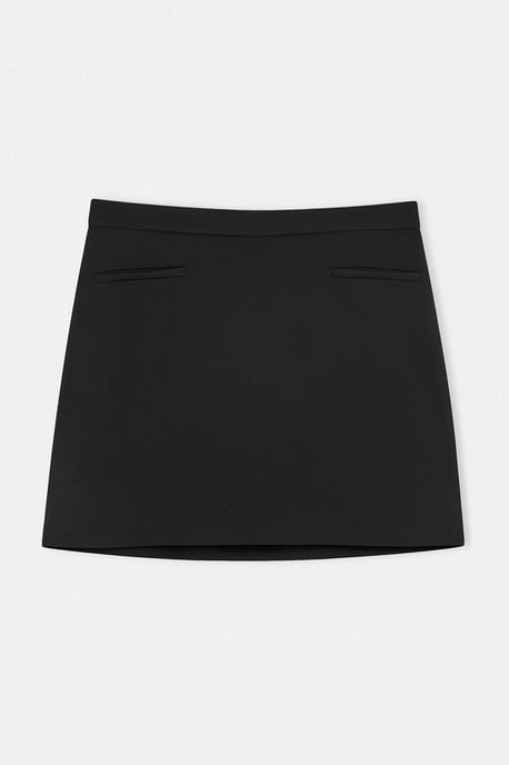 Trendyol Curve Dam Svart Enfärgad Kort / Mini Plus size Kjolar - Image 5