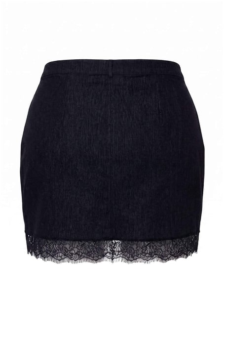 Trendyol Curve Dam Mörkblå Enfärgad Kort / Mini Plus size Kjolar - Image 5