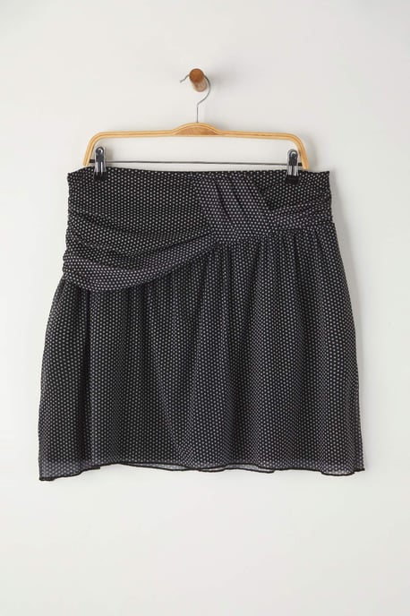 Trendyol Curve Dam Svart Prickig Kort / Mini Plus size Kjolar - Image 4