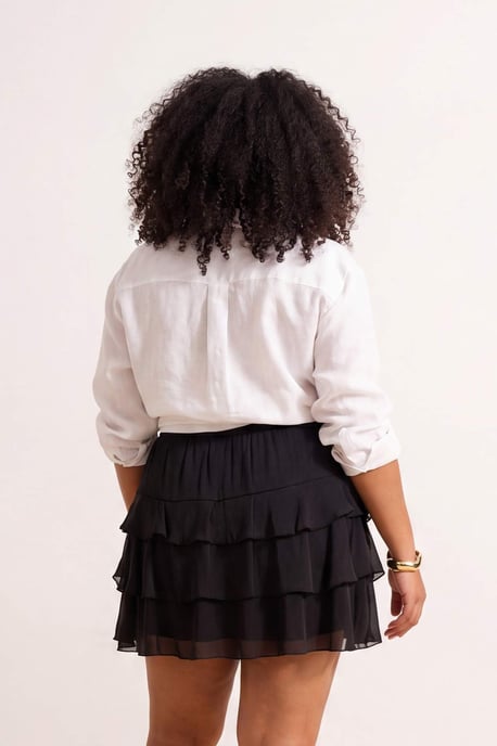 Trendyol Curve Dam Svart Blommig Kort / Mini Plus size Kjolar - Image 5
