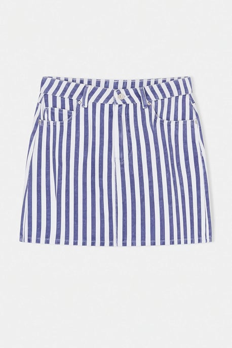 TRENDYOLMİLLA Dames Meerkleurig Gestreept Kort / Mini Rokken - Image 4