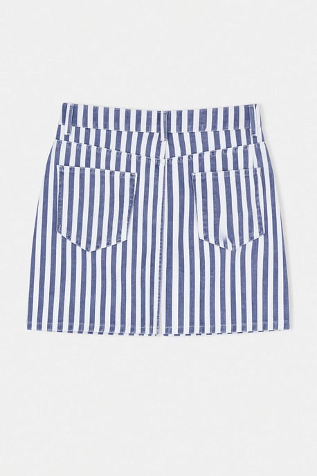 TRENDYOLMİLLA Dames Meerkleurig Gestreept Kort / Mini Rokken - Image 5