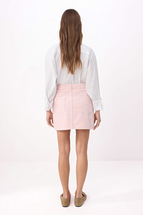 TRENDYOLMİLLA Dames Roze Effen Kort / Mini Rokken - Image 3