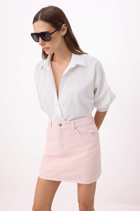 TRENDYOLMİLLA Dames Roze Effen Kort / Mini Rokken - Image 6