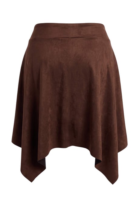 Trendyol Curve Dam Brun Enfärgad Kort / Mini Stora storlekar Kjolar - Image 3