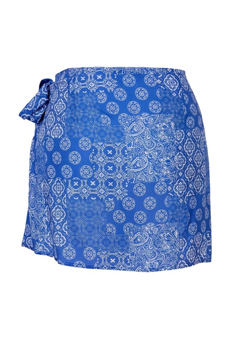 TRENDYOLMİLLA Women's Blue Ethnic pattern Extra Short / Super Mini Skirts - Image 5