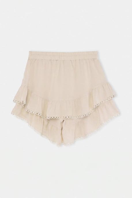 TRENDYOLMİLLA Women's White Plain Short / Mini Skort Skirts - Image 3