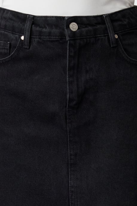 TRENDYOLMİLLA Dames Zwart Effen Kort / Mini Kokerrok- rok Kokerrok- rok Rokken - Image 3