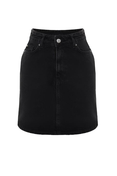 TRENDYOLMİLLA Dames Zwart Effen Kort / Mini Kokerrok- rok Kokerrok- rok Rokken - Image 5