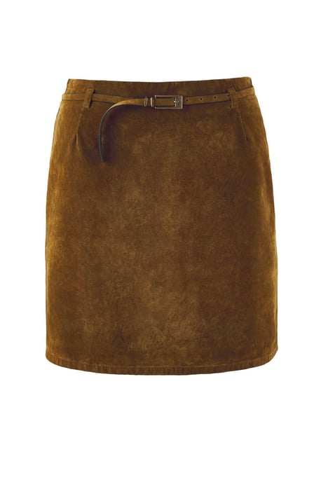 Trendyol Curve Dam Brun Enfärgad Kort / Mini Plus size Kjolar - Image 4