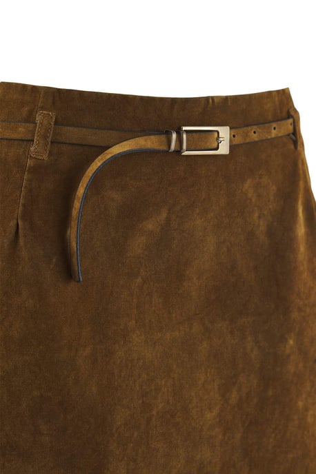 Trendyol Curve Dam Brun Enfärgad Kort / Mini Plus size Kjolar - Image 5