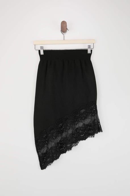 TRENDYOLMİLLA Women's Black Plain Short / Mini Pencil skirt Skirts - Image 5