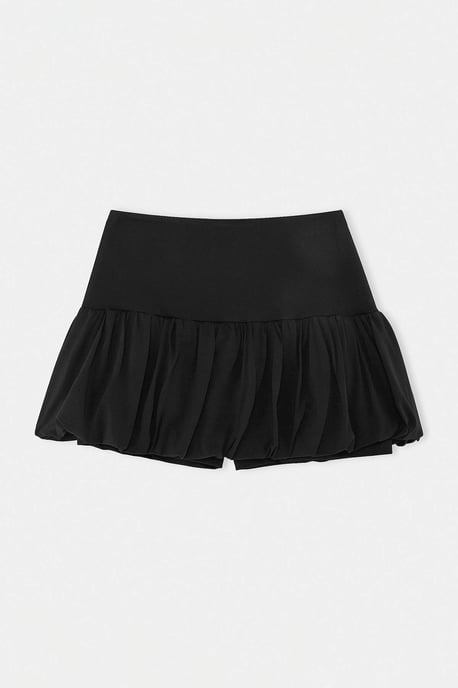 Trendyol Curve Dam Svart Enfärgad Kort / Mini Plus size Kjolar - Image 3