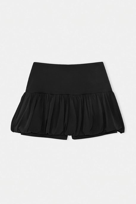 Trendyol Curve Dam Svart Enfärgad Kort / Mini Plus size Kjolar - Image 5
