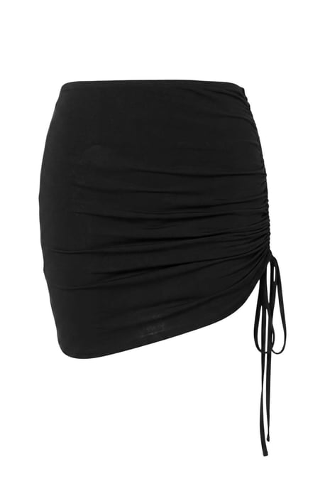 Trendyol Curve Dam Svart Enfärgad Kort / Mini Plus size Kjolar - Image 3