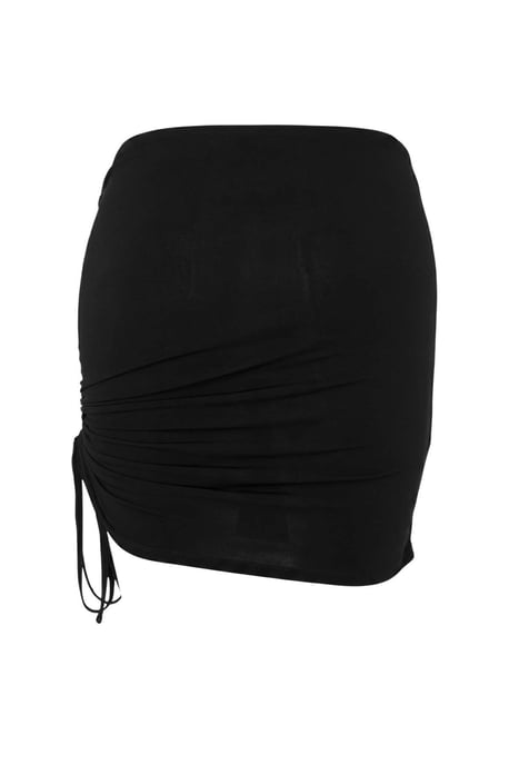 Trendyol Curve Dam Svart Enfärgad Kort / Mini Plus size Kjolar - Image 5