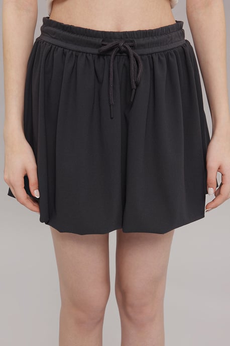 TRENDYOLMİLLA Women's Gray Plain Short / Mini Bubble skirt Balloon Skirts - Image 2