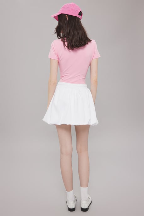 TRENDYOLMİLLA Women's White Plain Short / Mini Bubble skirt Balloon Skirts - Image 3