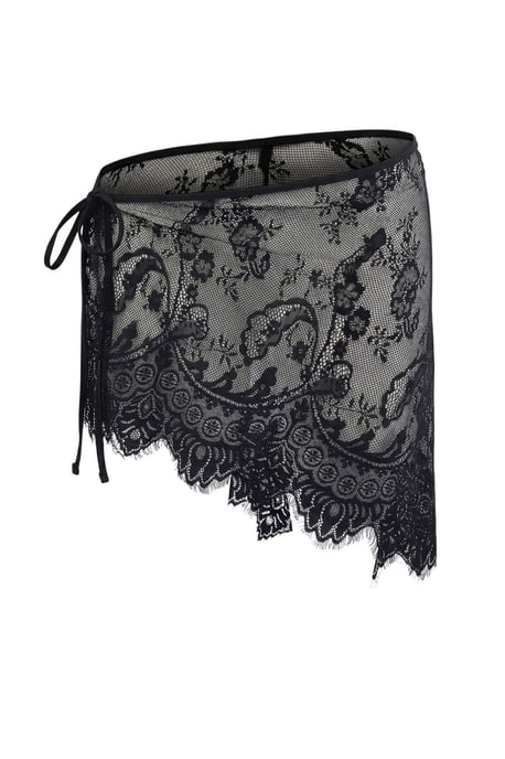 Trendyol Curve Dam Svart Enfärgad Kort / Mini Plus size Kjolar - Image 4