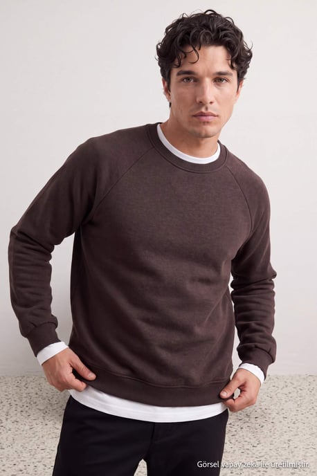 TRENDYOL MAN Men's Plain Long Oversize Sweatshirts - Image 1