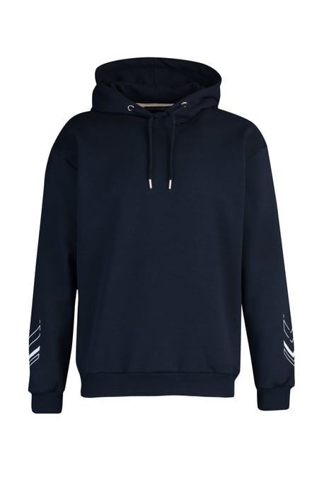 TRENDYOL MAN Men's Dark blue Slogan Long Oversize Sweatshirts - Image 5