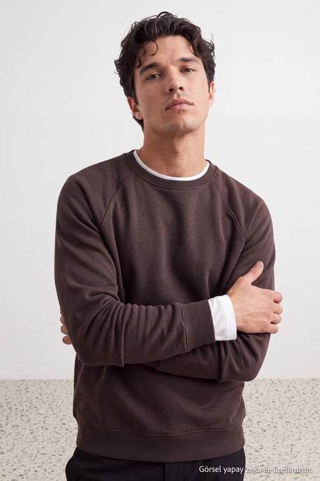 TRENDYOL MAN Men's Plain Long Oversize Sweatshirts - Image 6