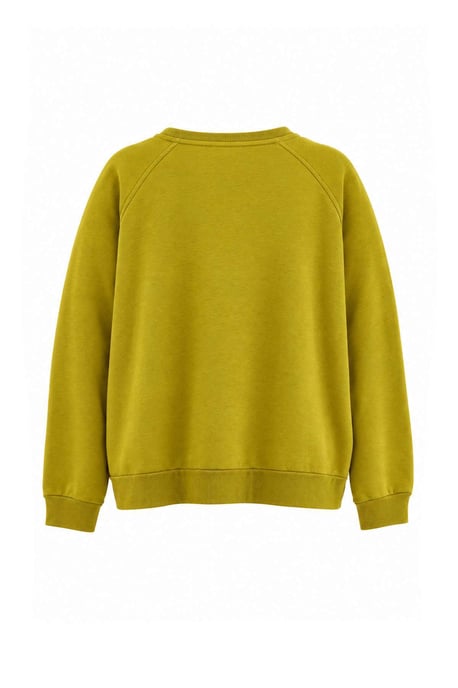 Trendyol Curve Dam Grön Enfärgad Lång Oversize Plus size Sweatshirts - Image 2
